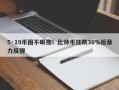 5·19币圈不眠夜！比特币狂跌30%后暴力反弹