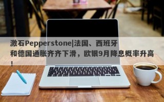 激石Pepperstone|法国、西班牙和德国通胀齐齐下滑，欧银9月降息概率升高！