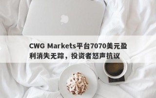 CWG Markets平台7070美元盈利消失无踪，投资者怒声抗议