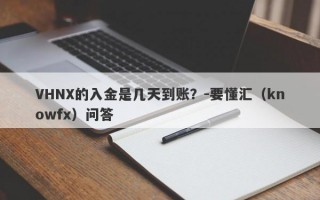 VHNX的入金是几天到账？-要懂汇（knowfx）问答