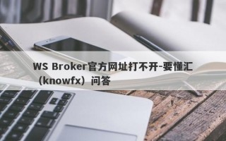 WS Broker官方网址打不开-要懂汇（knowfx）问答