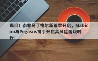 瞩目！南非马丁格尔新篇章开启，Mabicon与Pegasus携手开启高风险游戏时代！