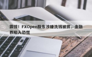 震惊！FXOpen股东涉嫌洗钱被抓，金融界陷入恐慌