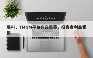 爆料，TMGM平台存在黑幕，投资者利益受损