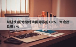 财经快讯|港股特海国际涨超10%，海底捞跌近4%