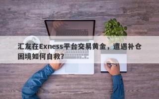 汇友在Exness平台交易黄金，遭遇补仓困境如何自救？