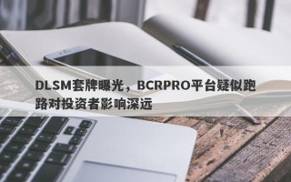 DLSM套牌曝光，BCRPRO平台疑似跑路对投资者影响深远