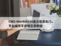 CWG Markets30美元提现无门，平台操作不透明引发质疑