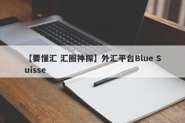 【要懂汇 汇圈神探】外汇平台Blue Suisse
-第1张图片-要懂汇圈网