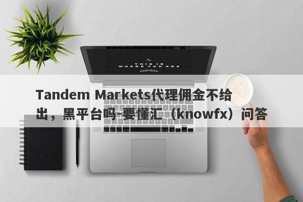 Tandem Markets代理佣金不给出，黑平台吗-要懂汇（knowfx）问答-第1张图片-要懂汇圈网